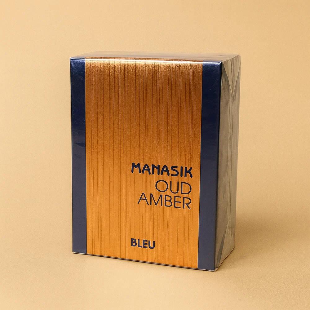 Manasik Oud Amber Noir & Bleu 100ml Eau De Parfum Unisex Arabian Fragrance EDP