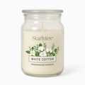 🕯️ Starlytes 510g Scented Candle Jar – White Cotton / Mango Fizz Home Fragrance
