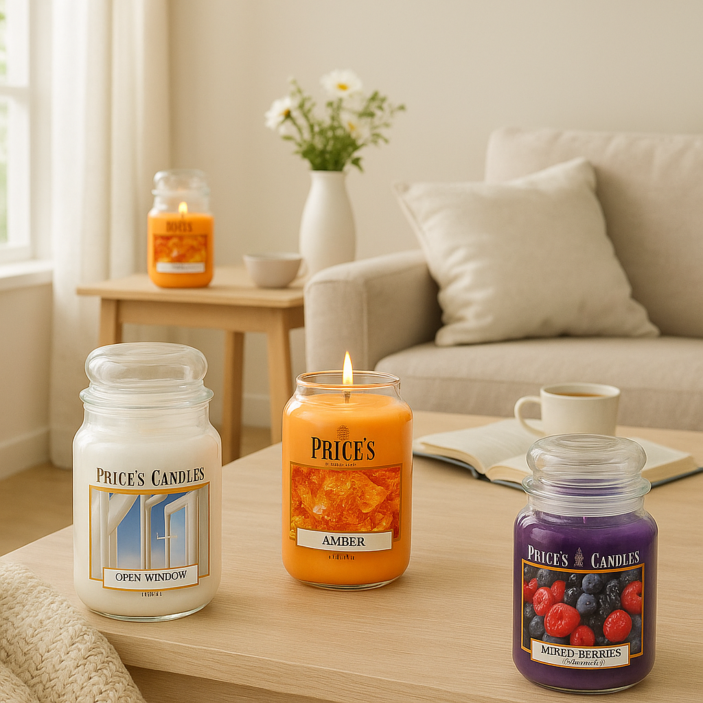 Price’s Candle Jar Scented Candles Multiple Fragrances Home Gift Decor Relaxing