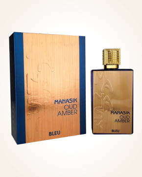 Manasik Oud Amber Noir & Bleu 100ml Eau De Parfum Unisex Arabian Fragrance EDP