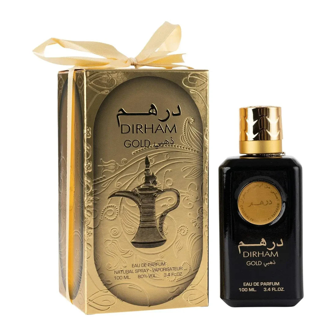 Ard Al Zaafaran Dirham Gold 100ml Unisex Arabian Perfume UAE Oud Authentic Attar