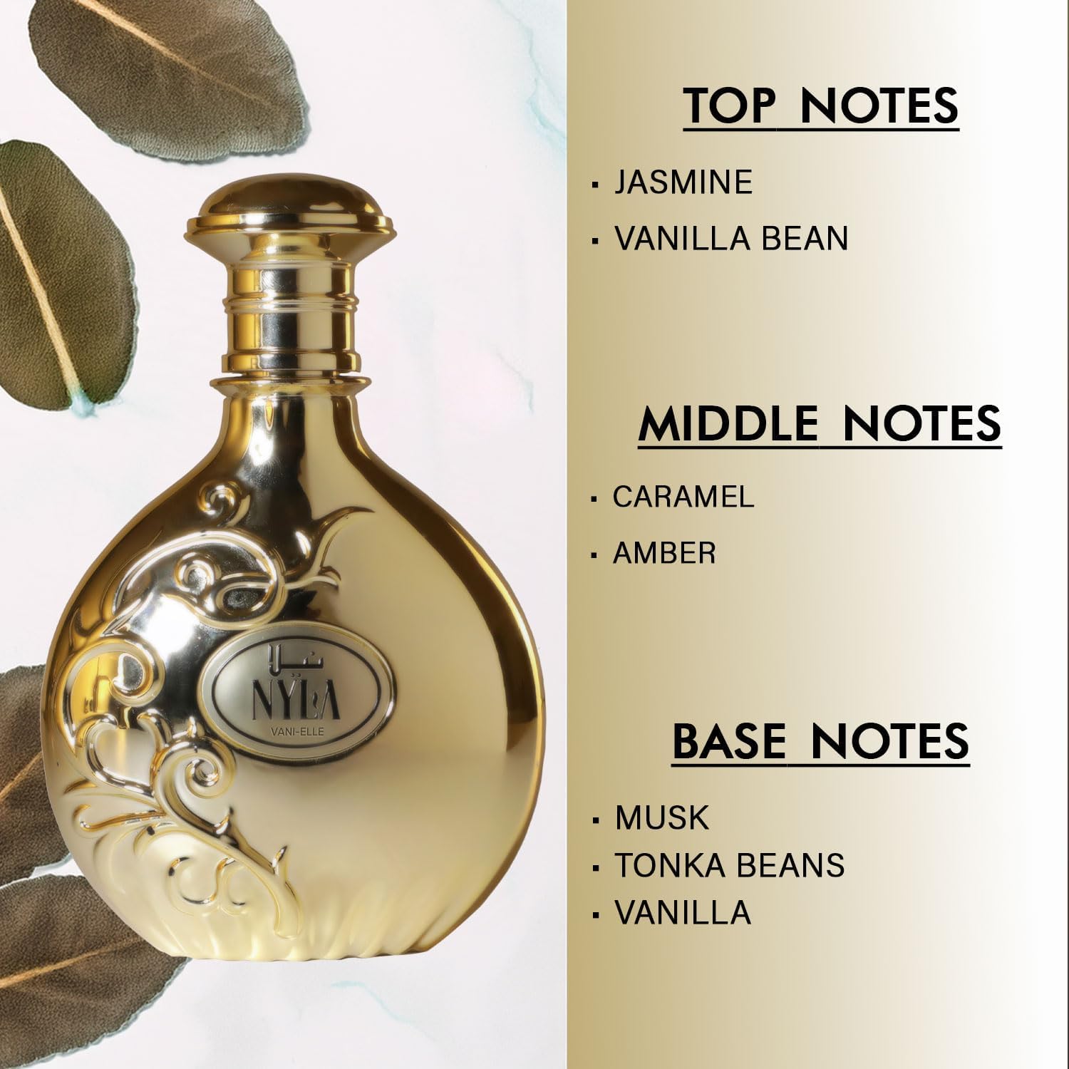Nyla Arabiyat Prestige Vani Elle Eau De Parfum 80ml  Genuine UAE