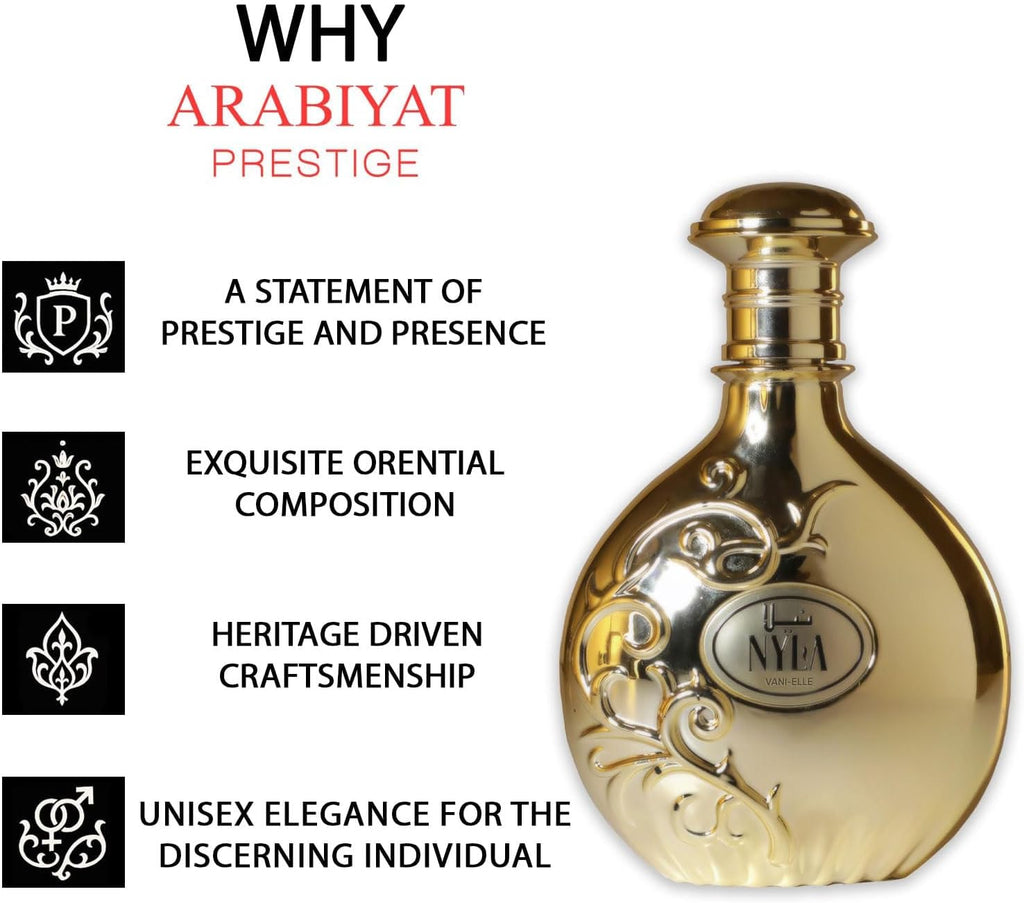 Nyla Arabiyat Prestige Vani Elle Eau De Parfum 80ml  Genuine UAE
